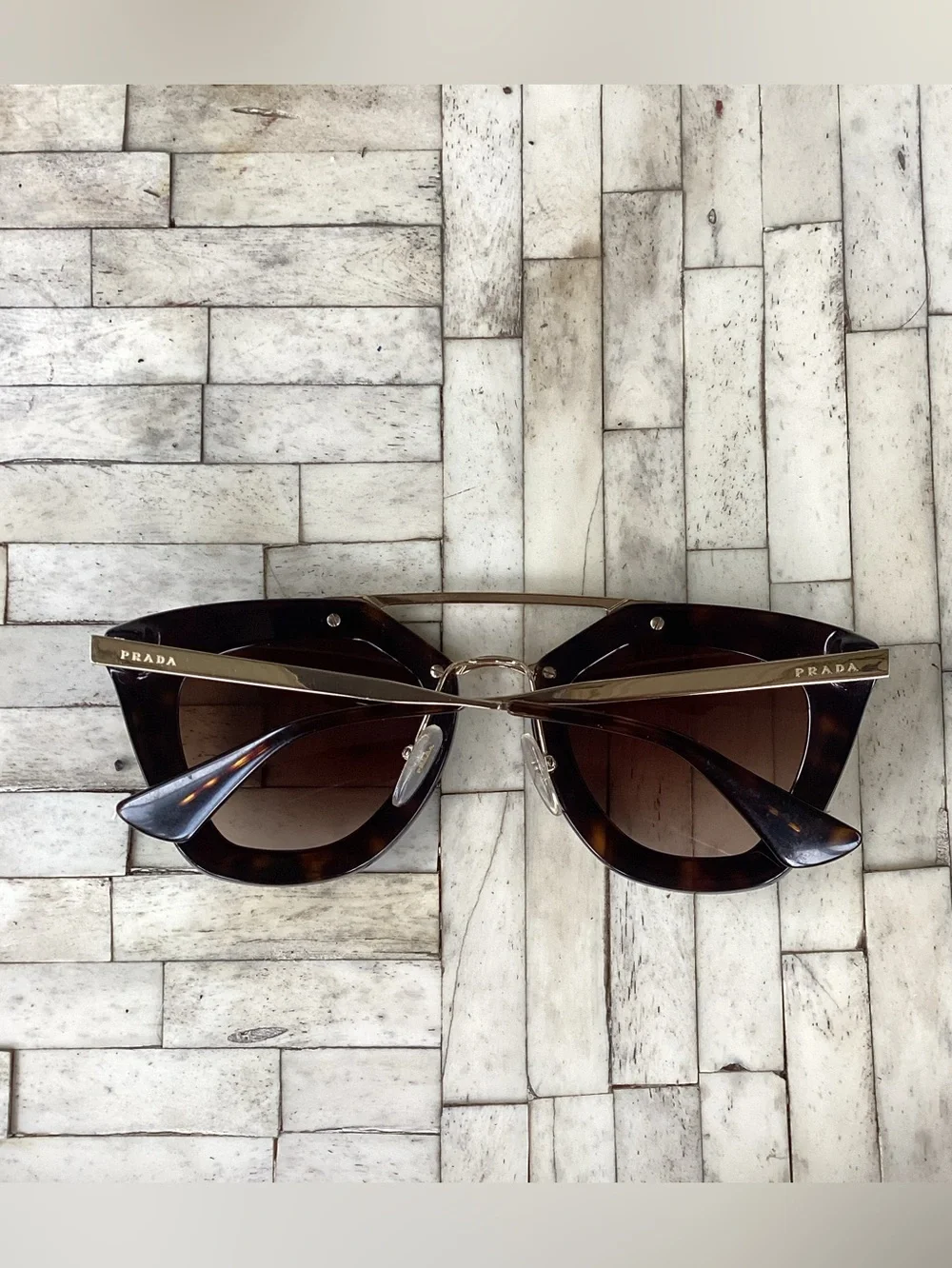 Prada Cinema SPR 09Q Brown Tortoise Sunglasses Designer Frames